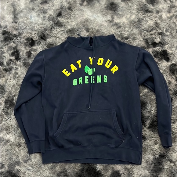 Navy Blue 'Eat Your Greens' Sweatshirt - Picture 1 of 1
